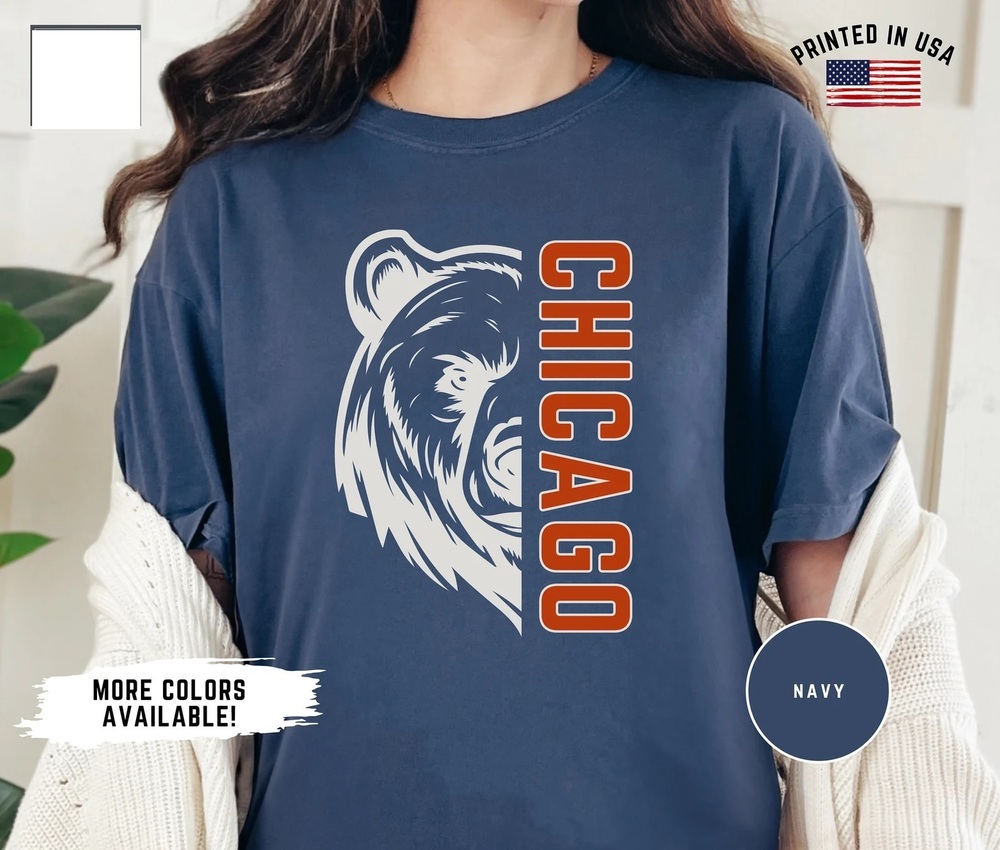 Chicago Football Shirt Bear Football Gameday Shirt